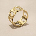 Anillo Monograma Dorado