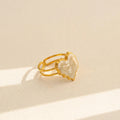 Anillo Corazón Perlado