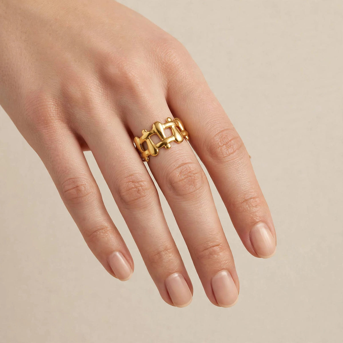 Anillo Entramado Real