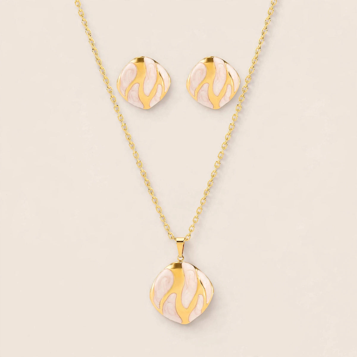 Set Esmalte Rosa Mármol